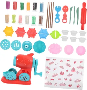and Fun Parent-boy Girl Activity 1set Hand-Made Clay Toys Tools for Toddlers Noodle Maker Playset Boy Girl Clay brant division commonplace Modeling 