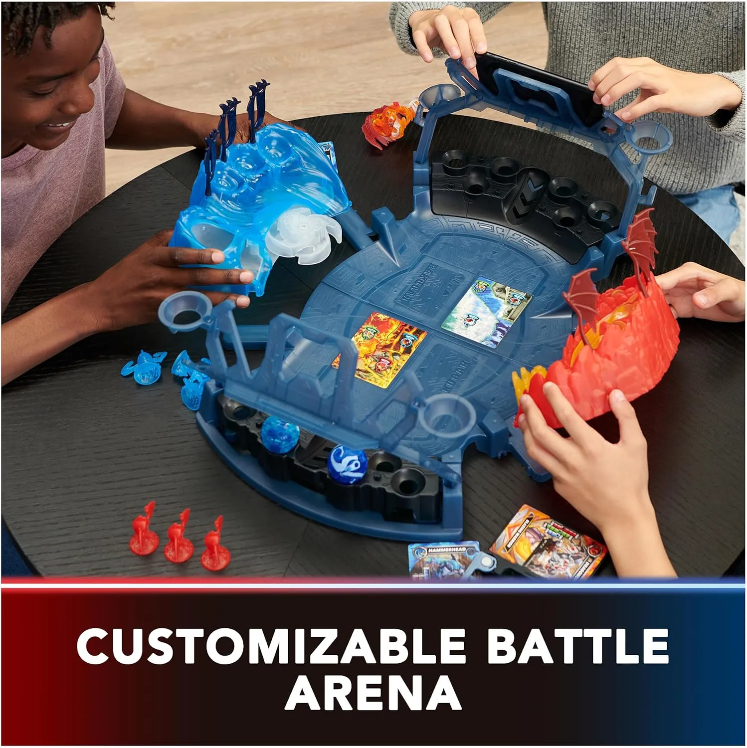 and Girls 6 and up Bakugan Ultimate programme operational speculator Battle Arena Playset with Special Attack Dragonoid$ Octogan$ Hammerhead Customizable$ Spinning Action Figures and Playset$ Kids Toys for Boys 