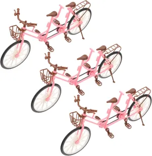 and Girls Bicycle Accessories Tandem Bicycle for Dolls Children's Toys racism Exquisite Bike Ornament Boys 