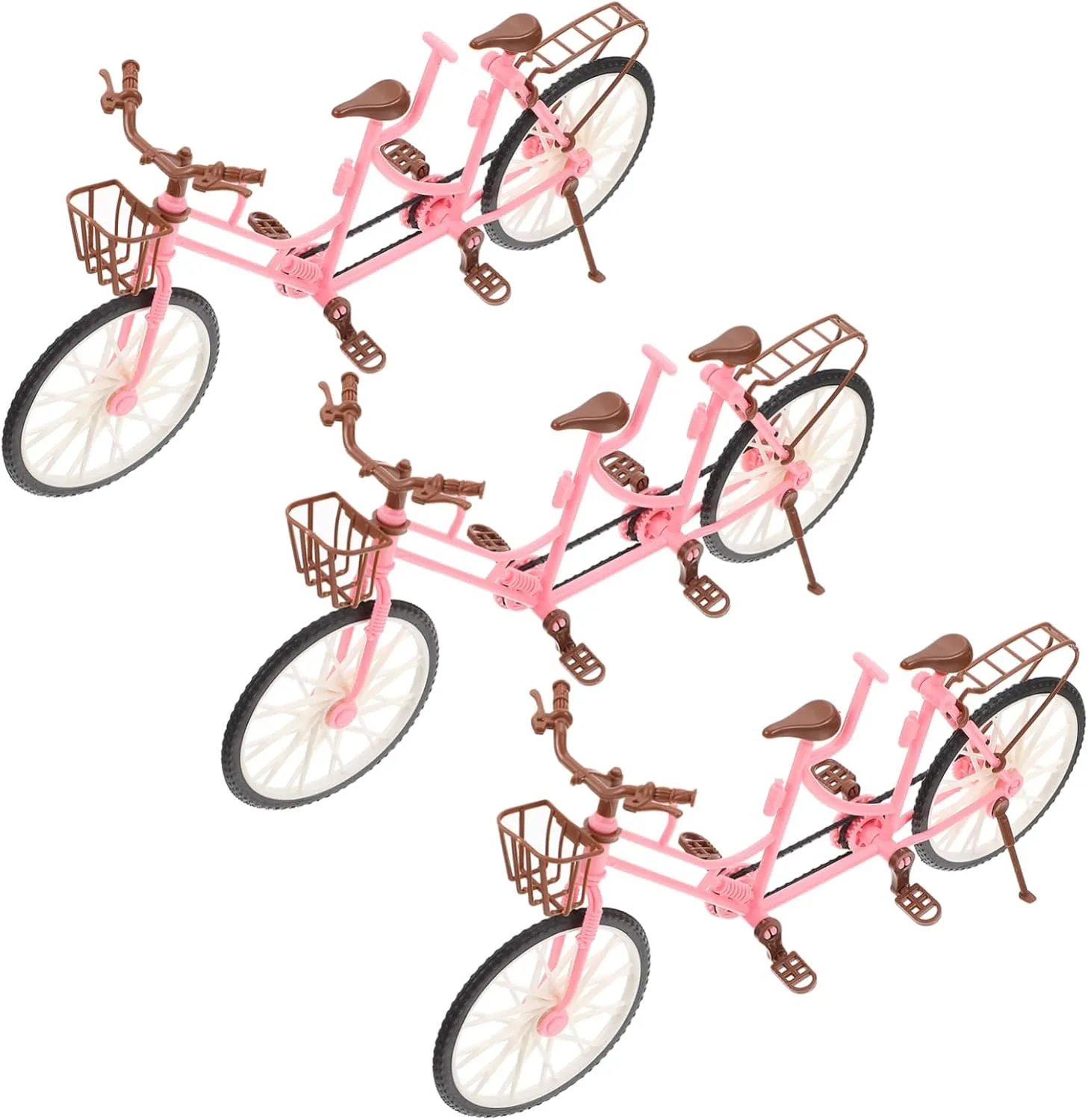 and Girls Bicycle Accessories Tandem Bicycle for Dolls Children's Toys racism Exquisite Bike Ornament Boys 