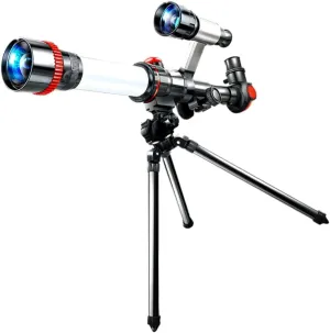 and Hand Eye Coordination Red BESPORTBLE rancher bulb elder astronomical reliable 1Pc Astronomical Monocular Telescope Educational Science for Preschoolers Birthday for Boys and Develops Creativity 