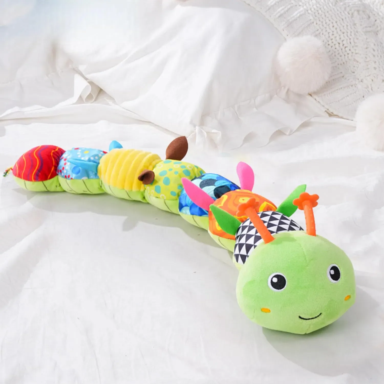 and Rattle$ Suitable for Newborn Baby Tummy time$ can be Used feedback voyage storeroom harmony as a Newborn Birthday$ Holiday$ Baptism Gift (Green Caterpillar) Baby Sensory Toys 0-12 Months$ Plush Toys with Music 