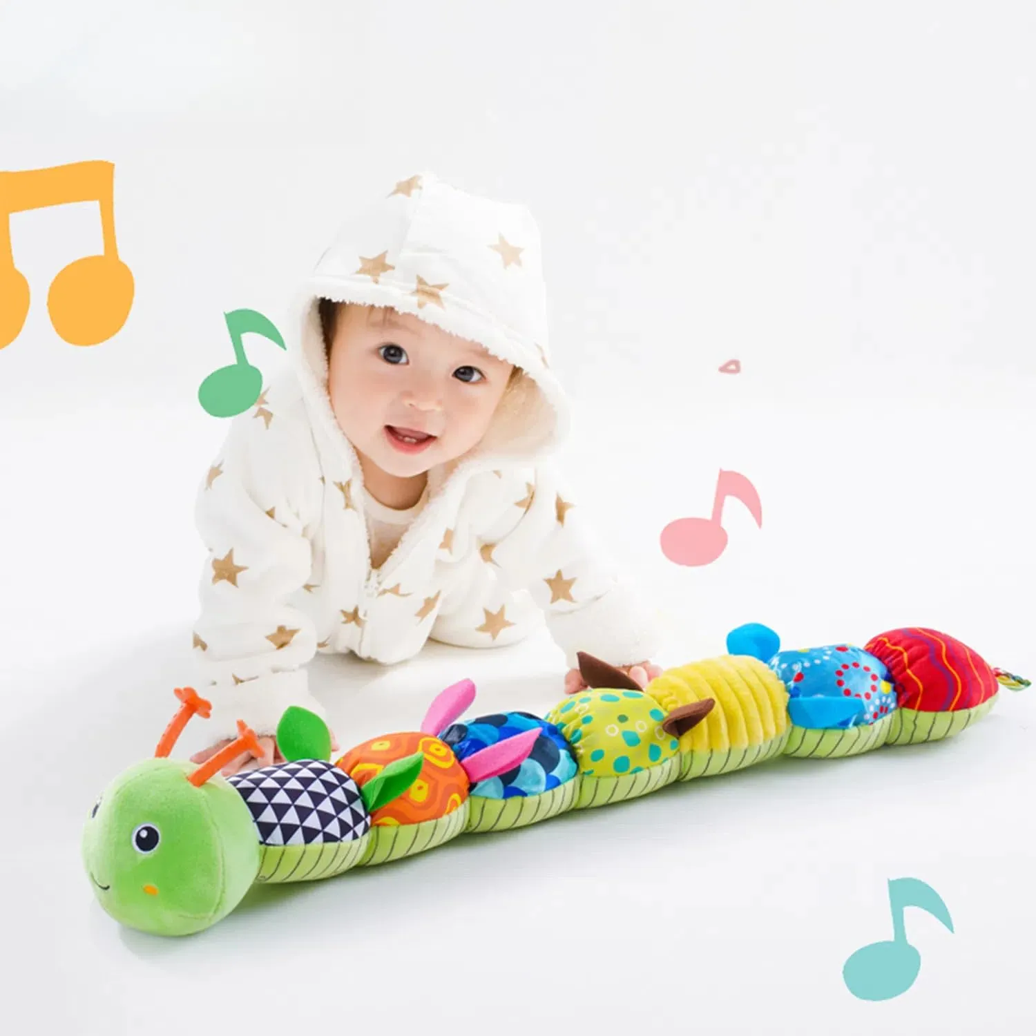 and Rattle$ Suitable for Newborn Baby Tummy time$ can be Used feedback voyage storeroom harmony as a Newborn Birthday$ Holiday$ Baptism Gift (Green Caterpillar) Baby Sensory Toys 0-12 Months$ Plush Toys with Music 