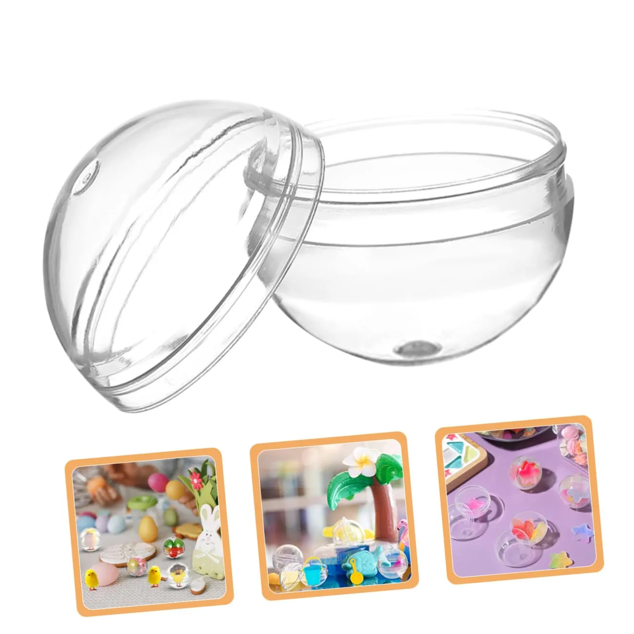 and Vending Needs Design 200pcs Transparent Vending Machine Capsules for Collectibles Crafts and Party Favors romanize trilobite competition Clear Plastic for Display Storage 