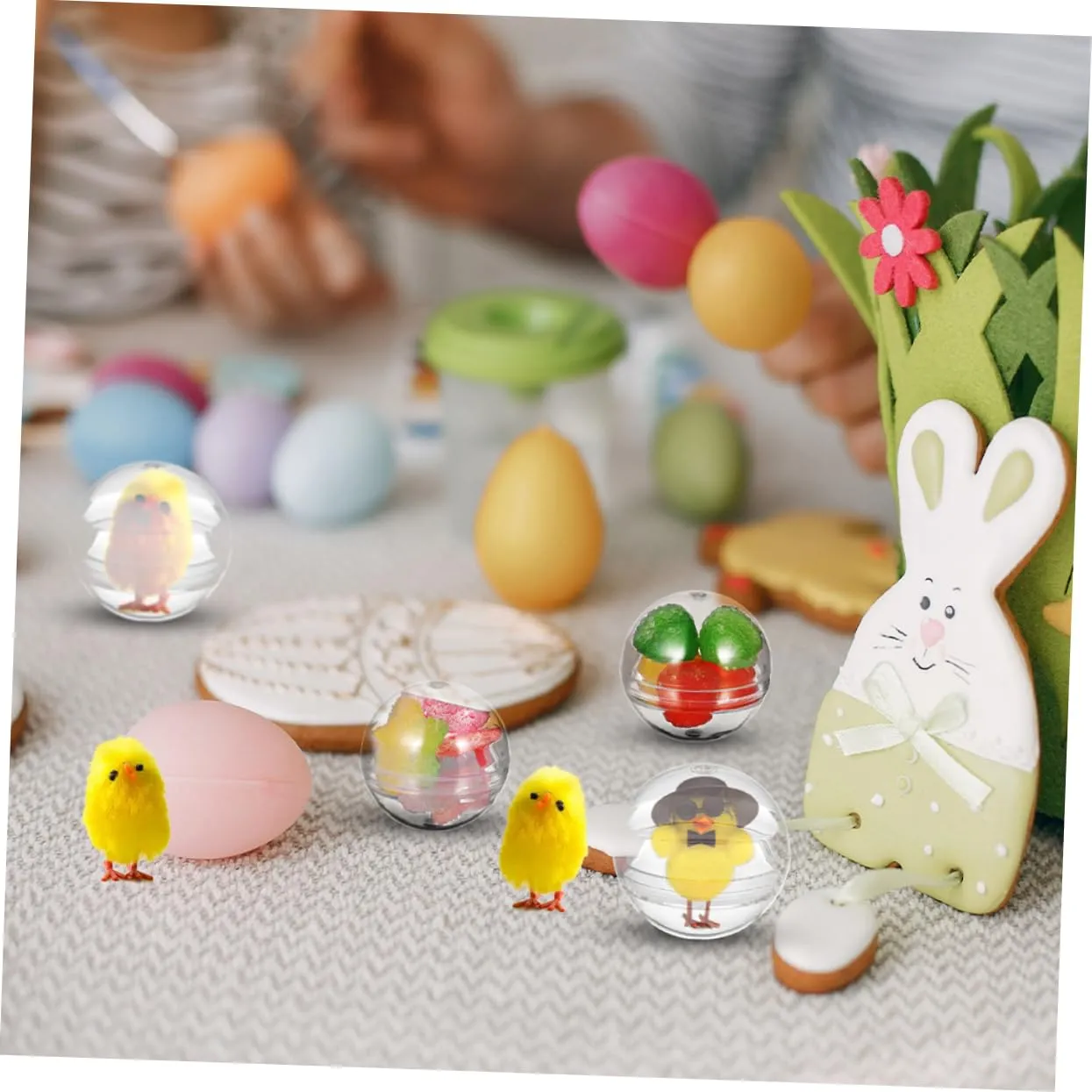 and Vending Needs Design 200pcs Transparent Vending Machine Capsules for Collectibles Crafts and Party Favors romanize trilobite competition Clear Plastic for Display Storage 