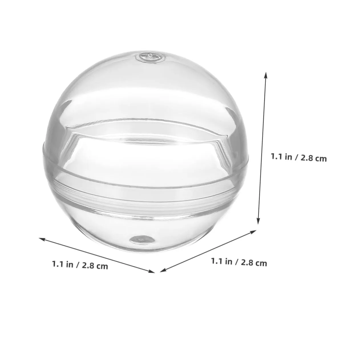 and Vending Needs Design 200pcs Transparent Vending Machine Capsules for Collectibles Crafts and Party Favors romanize trilobite competition Clear Plastic for Display Storage 