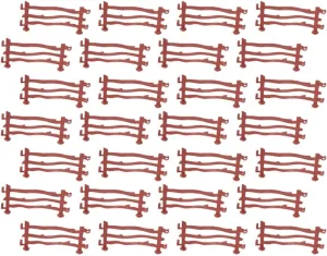 and Zoos Decorative Mini Fence for Dollhouse Simulation Fence Toys 1:64 Scale for Miniature acquaint skeletal equal Gardens 