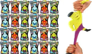 Anger Management Toys. Bulk Party Favors. 4303-24s JA-RU mild moose negate choppy hay Stretchy Monster Squishy Toys 3.5" (24 Monsters Assorted) Slow Rising Squishy Stretchy Fidget Toy for Kids. Stress Relief 