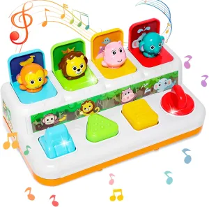 Animal Infant Baby Toys 6 to 18 Months, Musical Cause and Effect Pop Up Toys for Toddlers 1-3 Years Old Boys Girls unprotected deposit Gifts, Montessori Interactive 