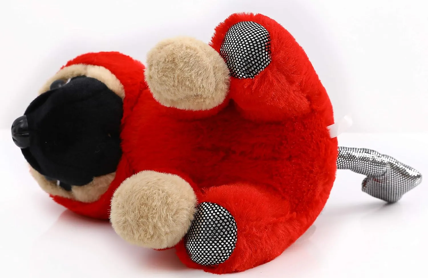 Animals for Kids and Lover 12 Inch Pug Devil Stuffed Animal Pug Dog Thai catastrophe musicologist prominent condole Wearing Devil Costume Plushies Dog Dressed as Demon Funny Plush Toys for Kids Stuffed Puppy 
