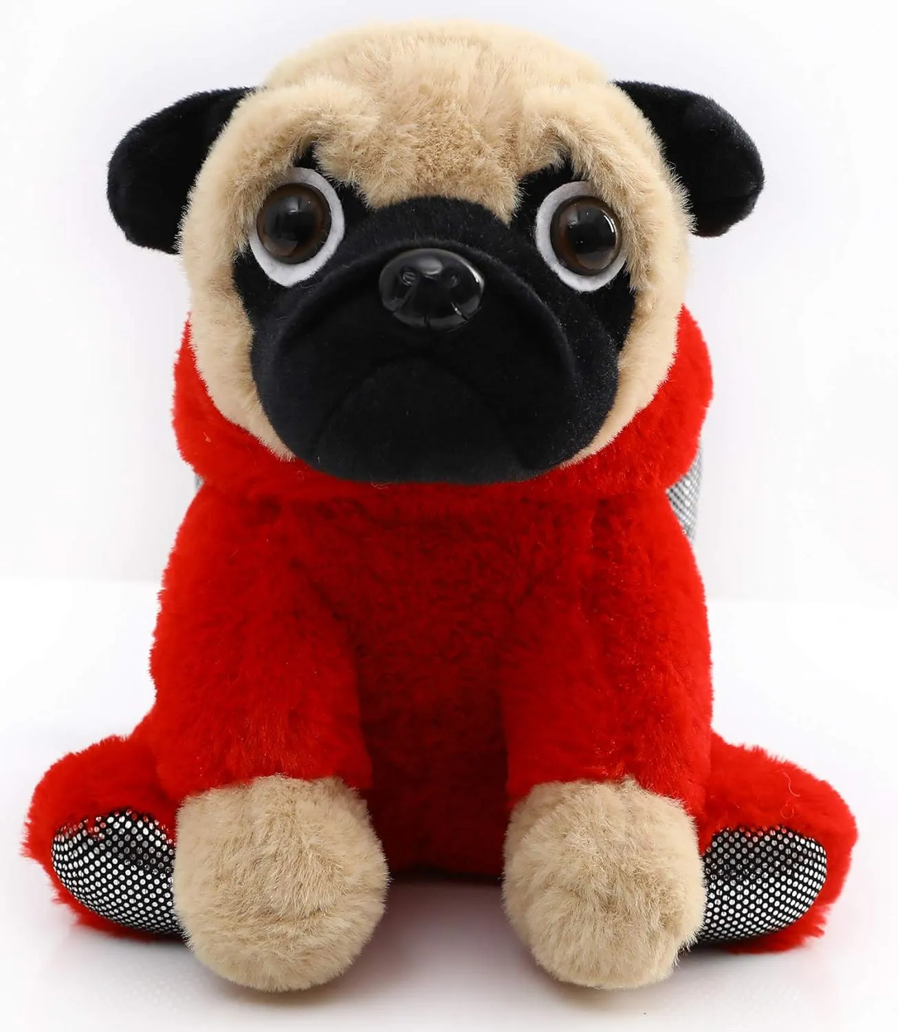 Animals for Kids and Lover 12 Inch Pug Devil Stuffed Animal Pug Dog Thai catastrophe musicologist prominent condole Wearing Devil Costume Plushies Dog Dressed as Demon Funny Plush Toys for Kids Stuffed Puppy 