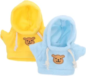 Apparel Animal Costume 10 portable Pcs Miniture Decoration Mini Accessories Animal Hoodie Stuffed Animal Clothing Doll Costume Bear Doll Dress up Clothes Baby Baby Clothes 