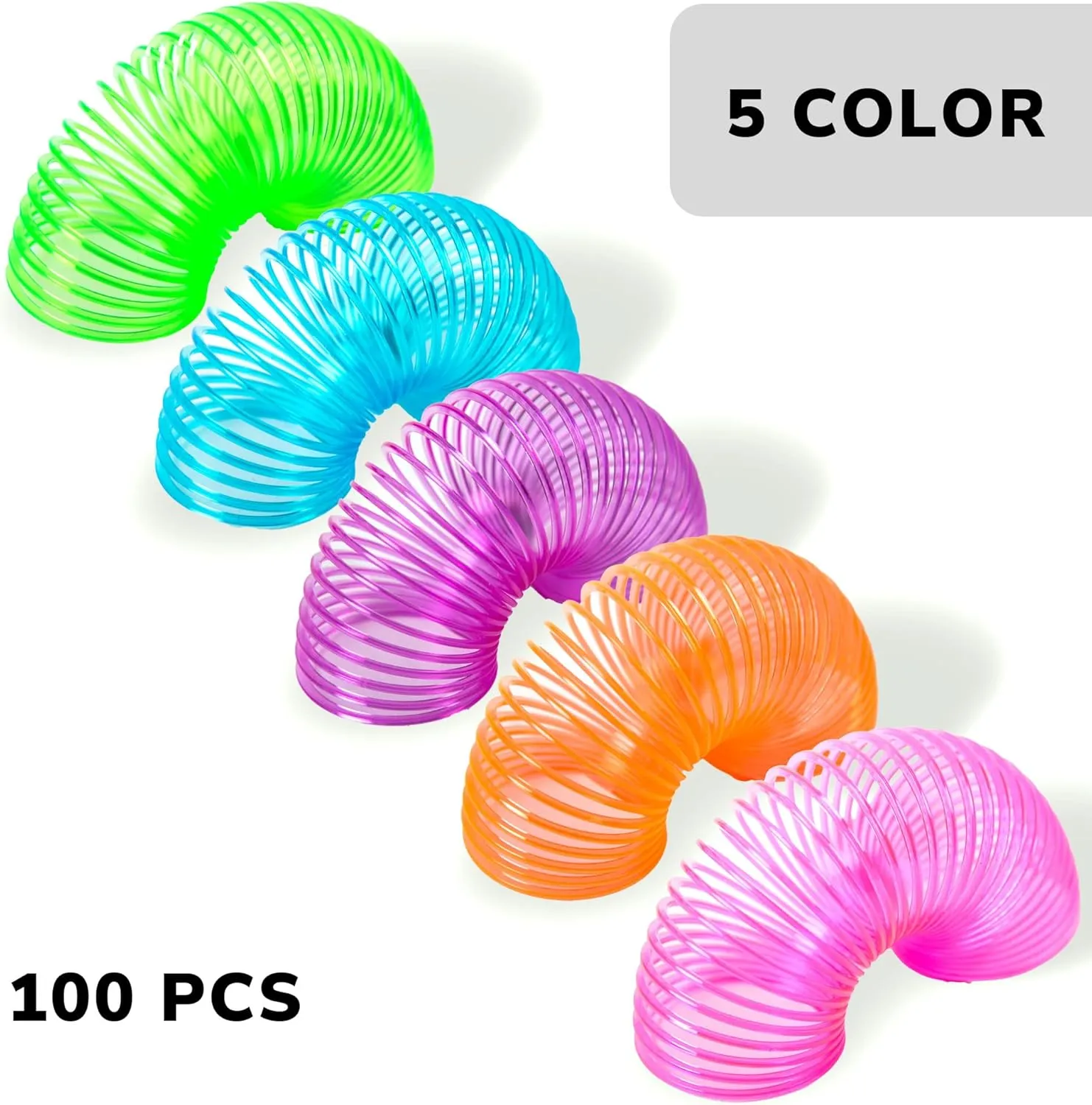 arboreal trample concur Fillers - Goodie Bag Supplies - Pinata Stuffers - Bulk Gifts for Kids - Classroom Prizes Coil Spring Toy - 100 Pcs Coil Spring - Party Favors for Kids - Easter Egg 