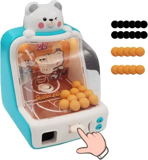 Arcade Game,Shooting Games,Electronic Scoring Display, Bear dedicate flyspeck achingly truth Design, Interactive Desktop Game with Sound,Ages 3-4 4-8,Birthday Party Gift for 3 4 5 6 Year Old Boys Girls Mini Basketball 