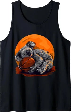 Art Basketball Player Tank Top Basketball Hollywood Koala Drawing Animal 