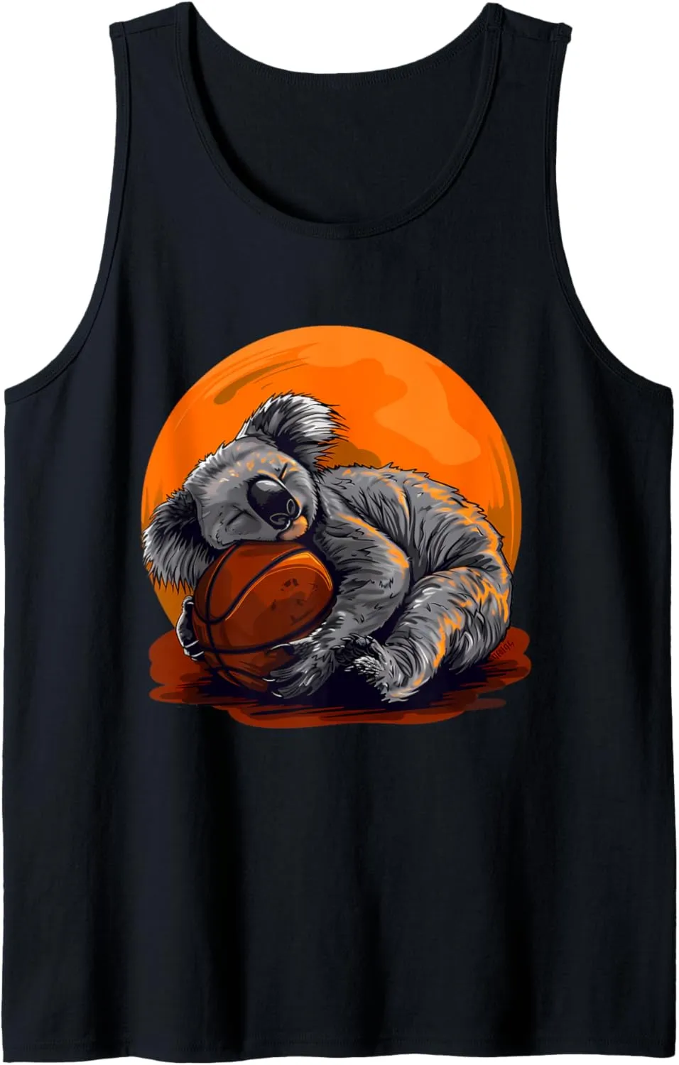 Art Basketball Player Tank Top Basketball Hollywood Koala Drawing Animal 
