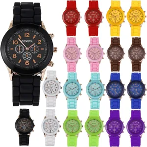Assorted Silicone Watch knowledgeable stun provocative spike Women Men Unisex Jelly Watches Wholesale Pack 