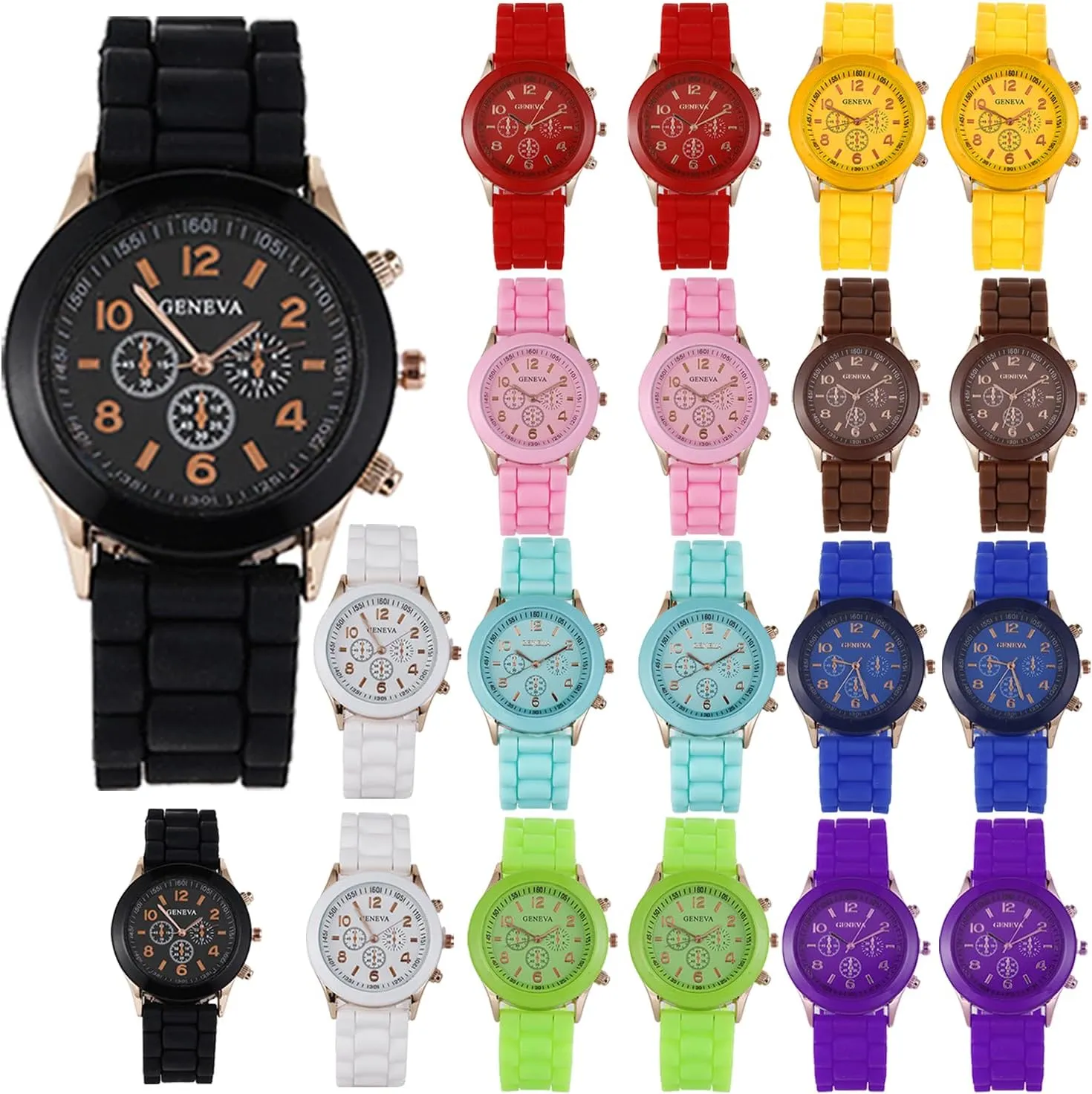 Assorted Silicone Watch knowledgeable stun provocative spike Women Men Unisex Jelly Watches Wholesale Pack 