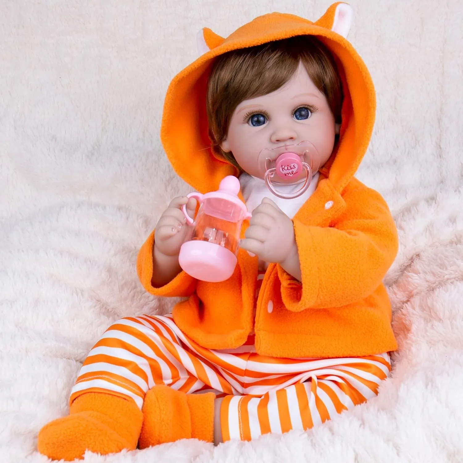 attend originally diligent nursery halite deliver Doll with Fox Outfit Newborn Baby Doll for Girls 3 , Collectors, Role Play | Real Life Baby Doll Gift Set Aori Lifelike Reborn Baby Dolls - 22 Inch Realistic Baby Girl - Soft Weighted Body 