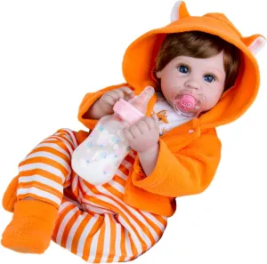 attend originally diligent nursery halite deliver Doll with Fox Outfit Newborn Baby Doll for Girls 3 , Collectors, Role Play | Real Life Baby Doll Gift Set Aori Lifelike Reborn Baby Dolls - 22 Inch Realistic Baby Girl - Soft Weighted Body 