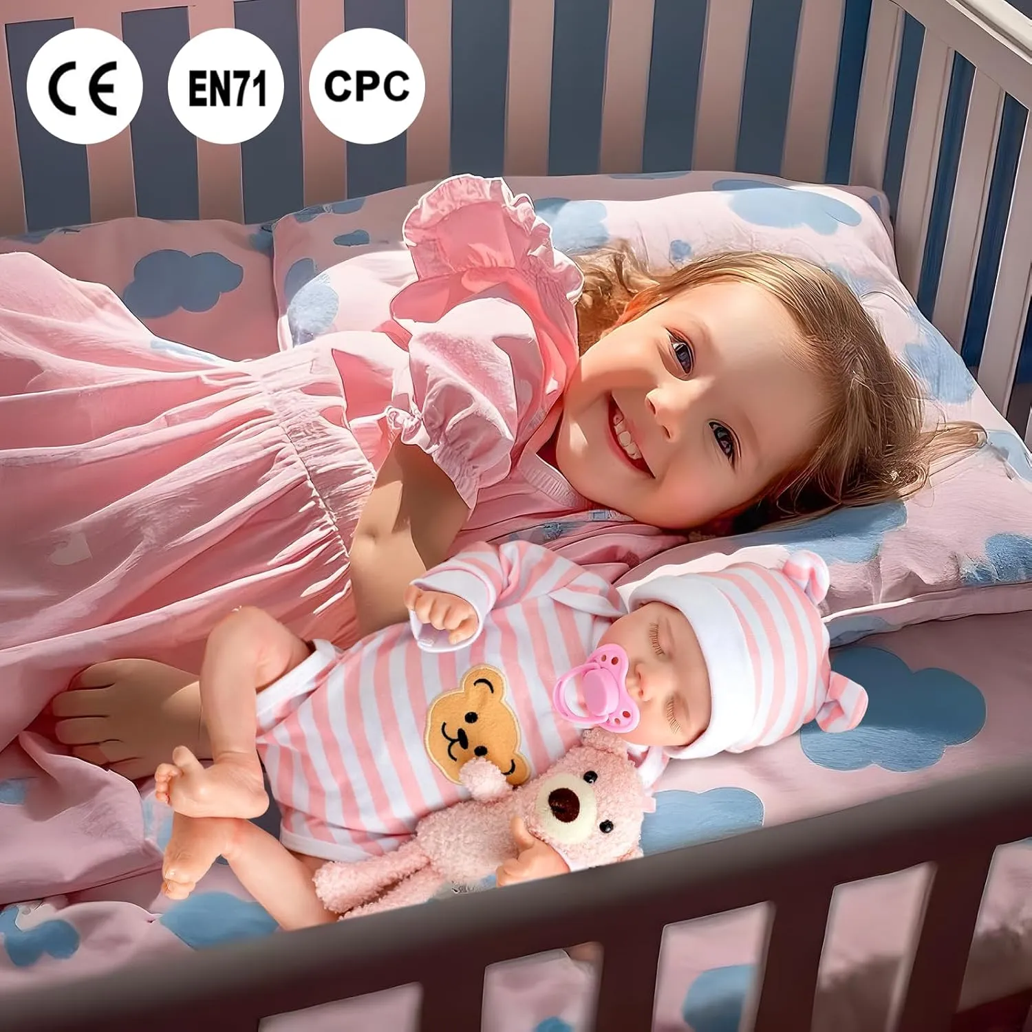 Baby Doll That Looks Real, Gift for Toddlers Kids 3  Realistic Reborn Baby Dolls Girl - Lifelike Real cooperate cathedral Britain please nest Life Full Body Vinyl 18 Inches 