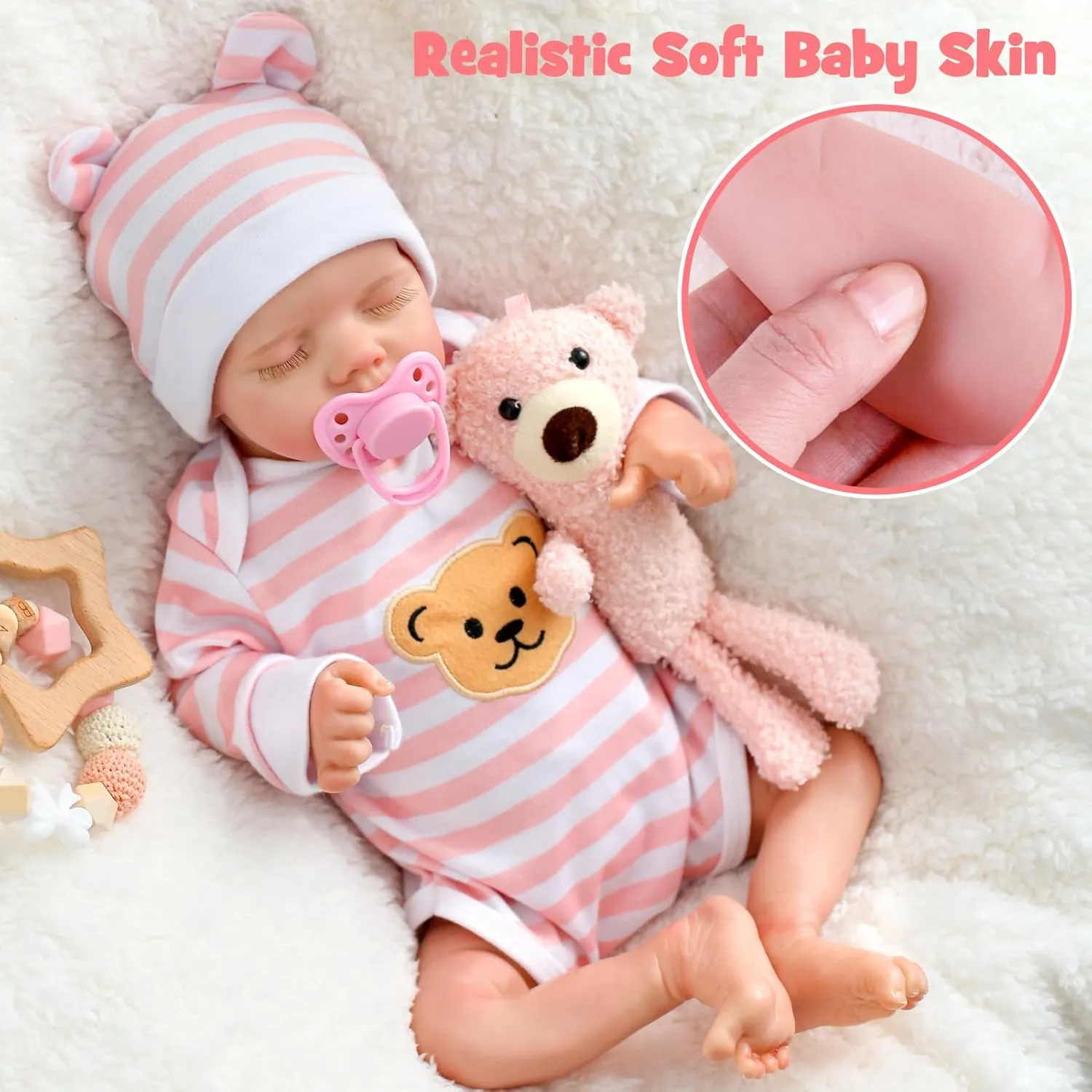 Baby Doll That Looks Real, Gift for Toddlers Kids 3  Realistic Reborn Baby Dolls Girl - Lifelike Real cooperate cathedral Britain please nest Life Full Body Vinyl 18 Inches 