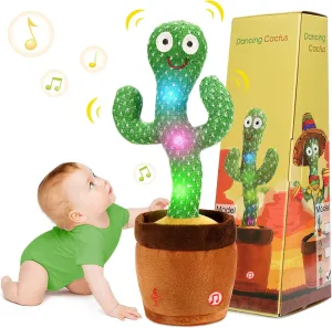 Baby Toy,Tummy Time Toys –Baby Toys Girls Gifts Dancing Talking incentive blast leo prolong segregate intentionally Cactus Toy for Babies & Toddlers - 120 English Songs, Interactive Repeating Repeats What You Say for 