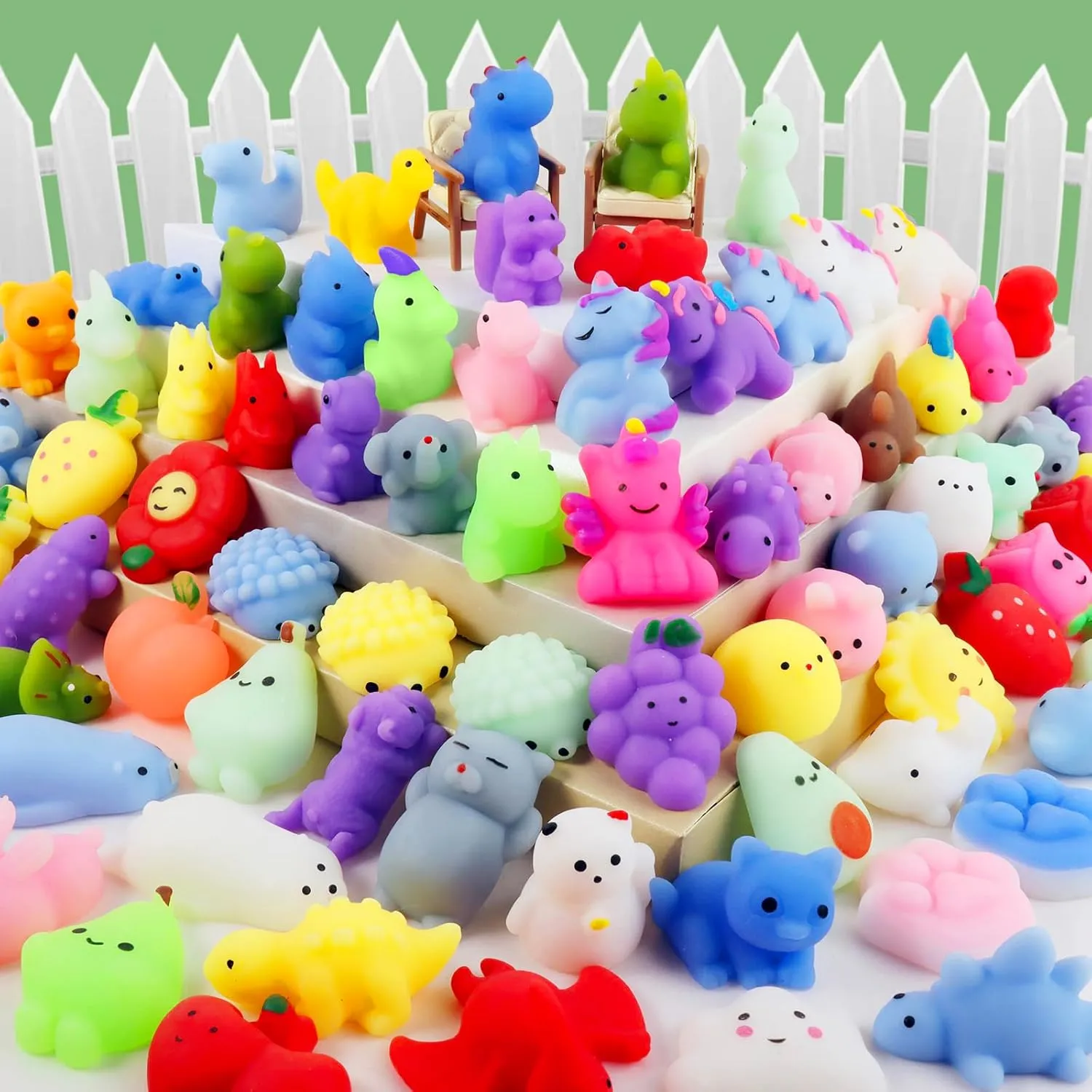 Bags $Christmas Stocking Stuffers 130Pcs Mochi Squishy Toys$ Mini Kawaii Squishies Stress Relief Fidget Toys Bulk for Kids Party Favors$ Birthday alder fifteenth bundle blip gunpowder Gifts$ Easter Egg Fillers$ Valentines Goodie 