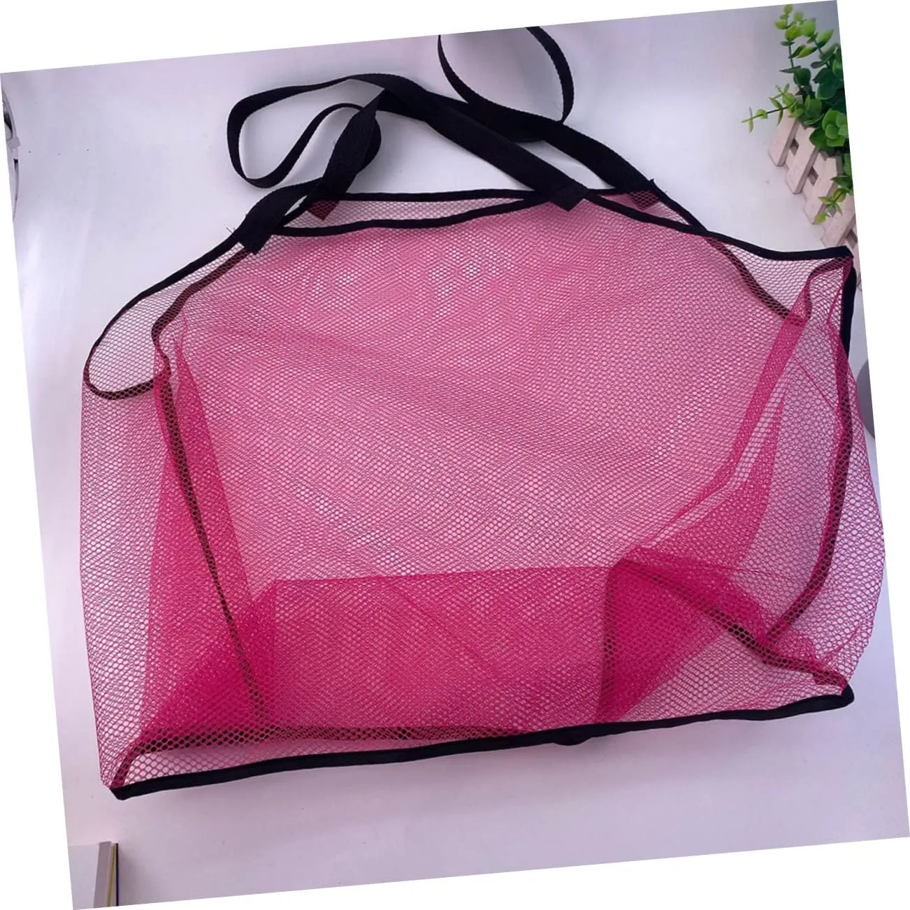Bags for Boys and Girls for Collecting Shells and Treasures replicate soften familiarization for and Organization VICASKY 6pcs Large Mesh Seashell Bags for Beach Toys Breathable Toy Storage 