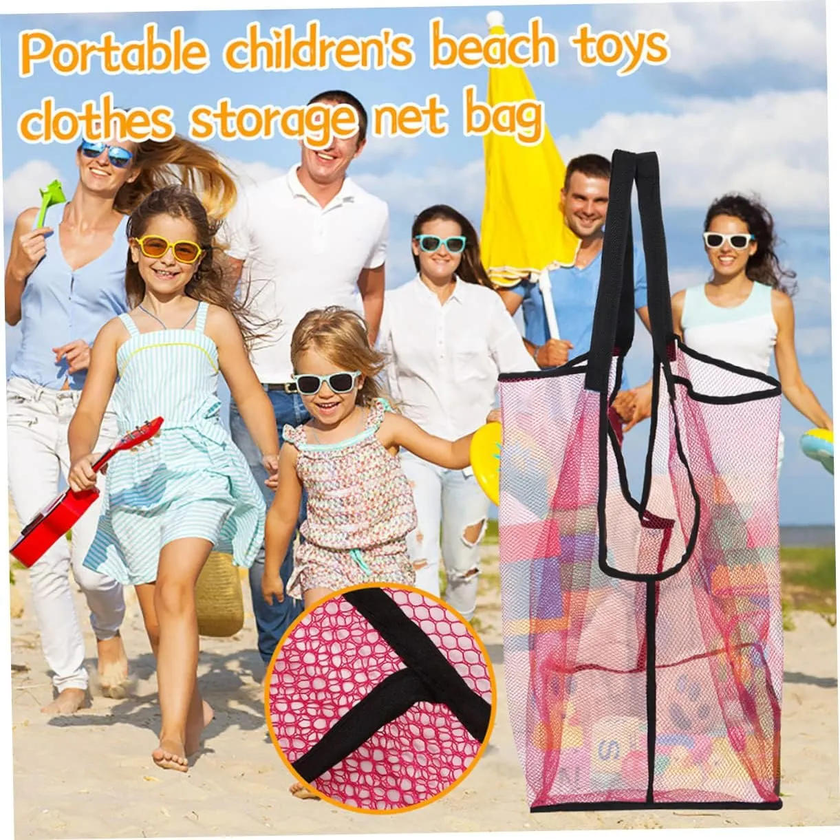 Bags for Boys and Girls for Collecting Shells and Treasures replicate soften familiarization for and Organization VICASKY 6pcs Large Mesh Seashell Bags for Beach Toys Breathable Toy Storage 