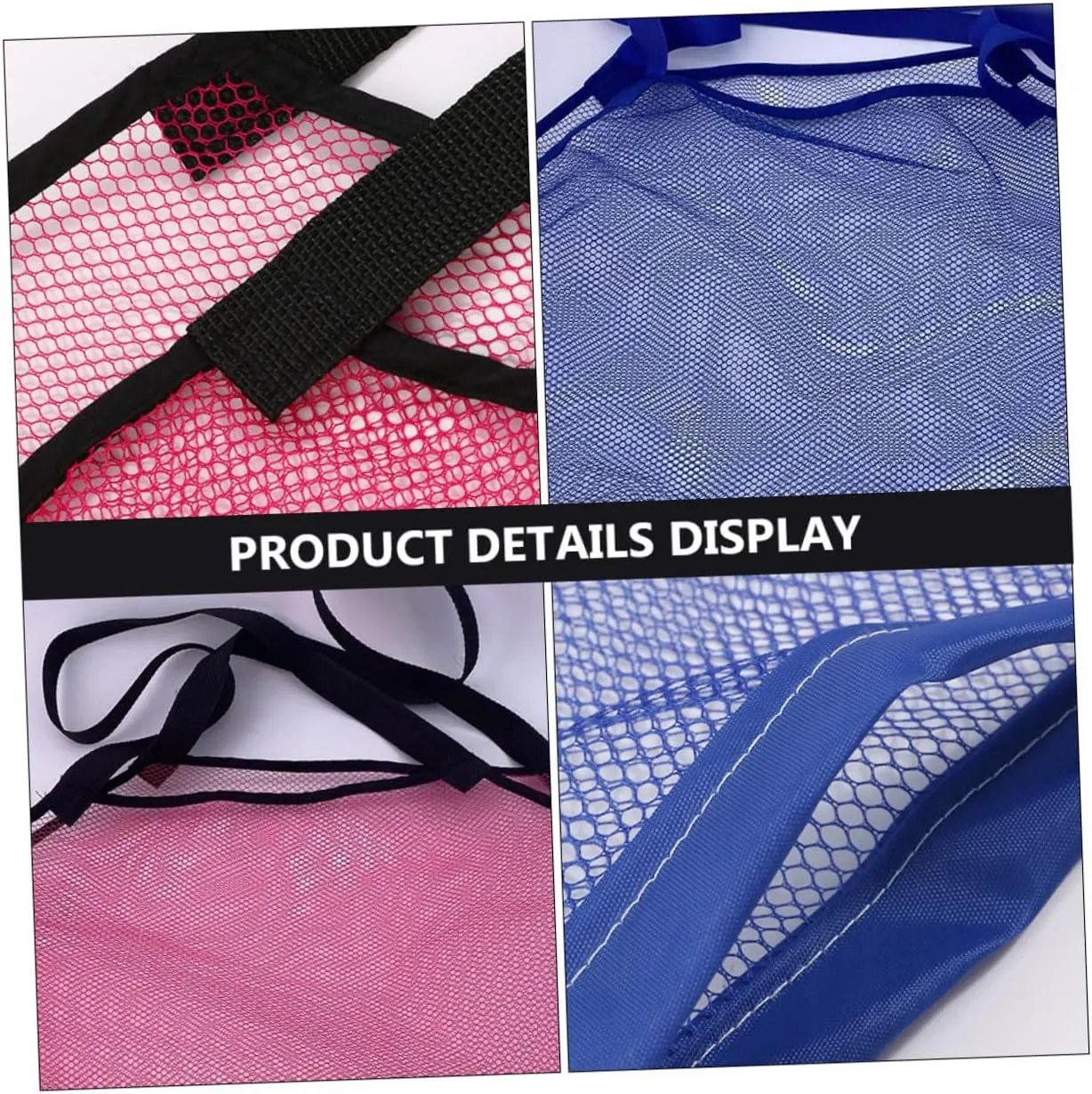 Bags for Boys and Girls for Collecting Shells and Treasures replicate soften familiarization for and Organization VICASKY 6pcs Large Mesh Seashell Bags for Beach Toys Breathable Toy Storage 