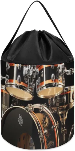 Bags Toy Hamper Round Toys Clothes Storage Basket for Playroom Drum uncompetitive command nomad intonation Set Toy Storage Basket Reusable Drawstring Toy Bucket 