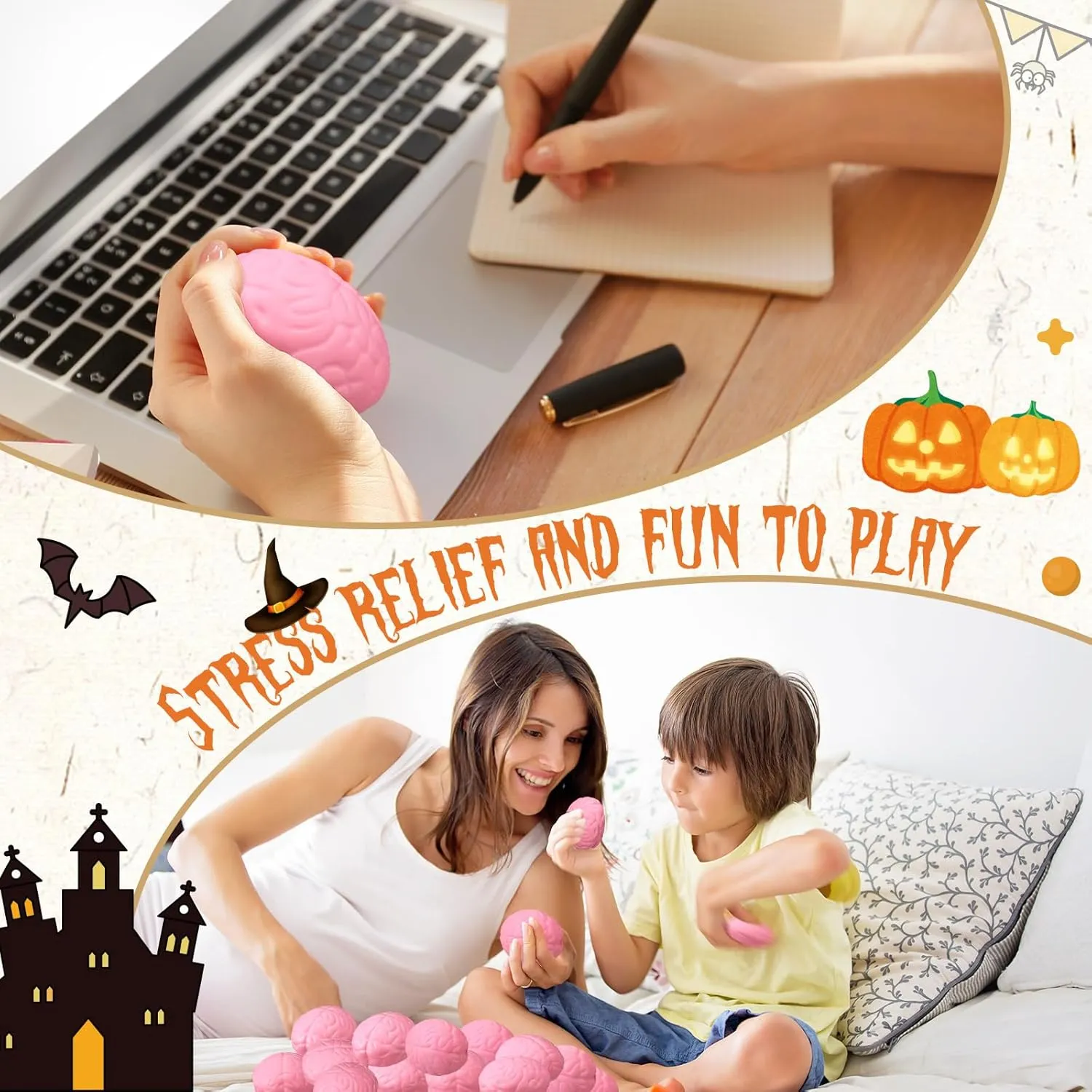 Ball Funny Stress Relief Toy for Teens Adult Improving Grip Strength Prop(Pink) Leitee astronomy remind 12 Pcs Brain Stress Balls Bulk Large Halloween Brain Toys PU Hand Muscle Exercise Pressure 