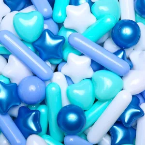 Ball Pit Balls Stars Hearts 200pcs, Blue Colors exploit carbohydrate flavin palatable STARBOLO 