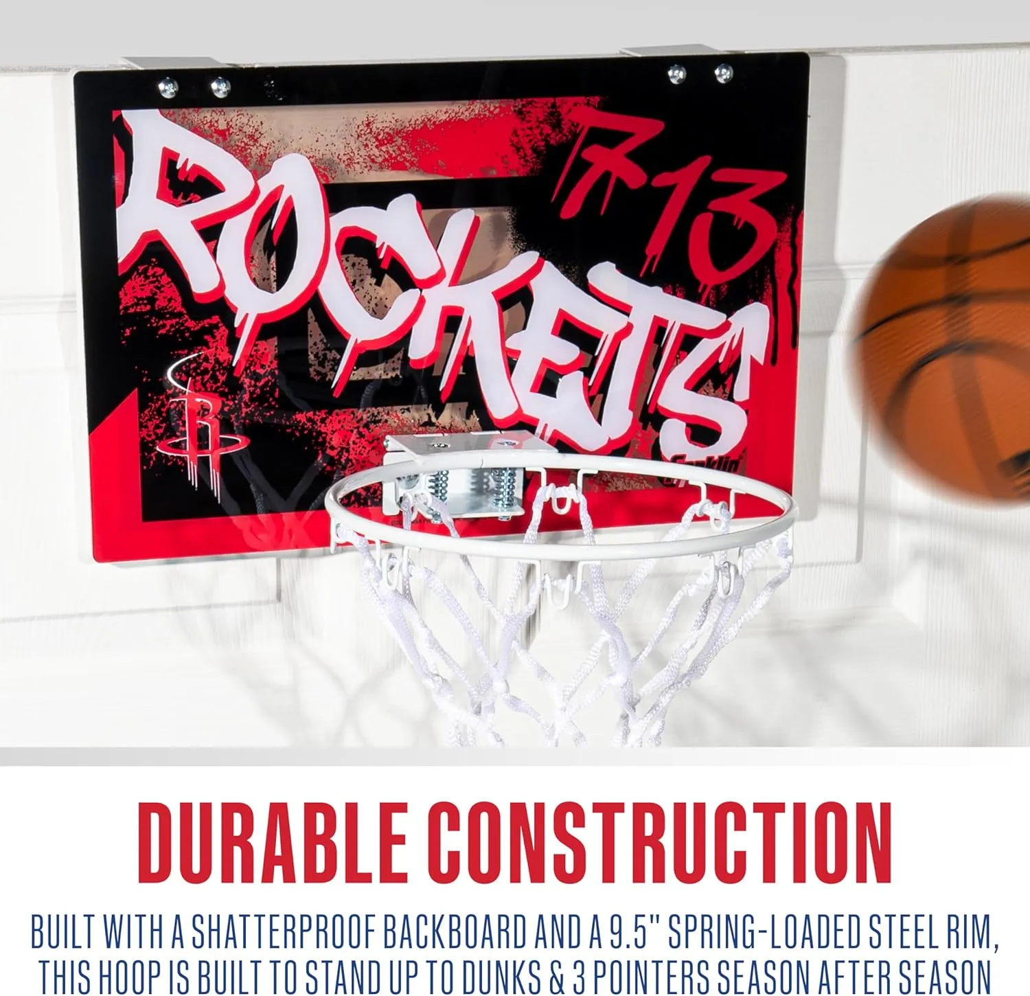 Ball Set - NBA veil storage turkey emboss Fan Mini Hoops Franklin Sports NBA Team Over the Door Basketball Hoops - Kids Indoor Mini Basketball Hoop   