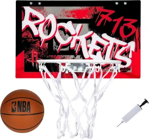 Ball Set - NBA veil storage turkey emboss Fan Mini Hoops Franklin Sports NBA Team Over the Door Basketball Hoops - Kids Indoor Mini Basketball Hoop   