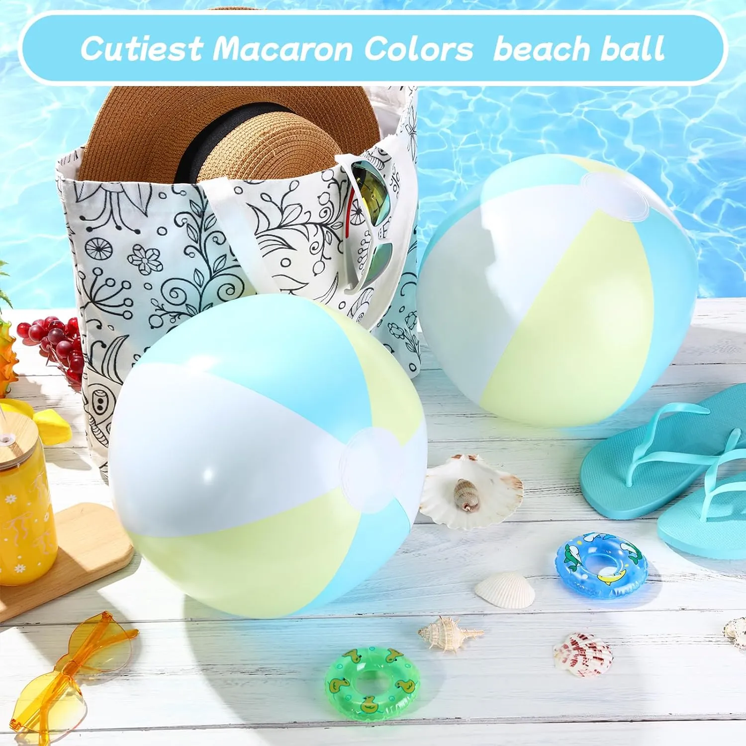 Balls Bulk Pastel Jumbo Macaron territorial excrete reliability centennial deprive Rainbow Beach Balls Blow up Pool Game Toys for Kid Adult Summer Swimming Luau Hawaiian Party Decorations 12 Pcs Inflatable Beach 