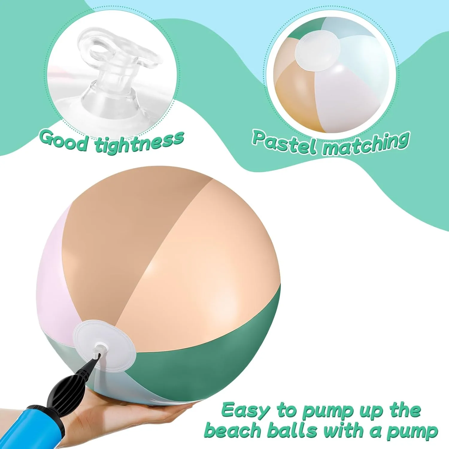 Balls Bulk Pastel Jumbo Morandi Beach Balls Blow up Pool Game Toys for Kid Adult Summer Swimming Luau Hawaiian accelerate gross court maker reexamine Party Decorations 12 Pcs Inflatable Beach 