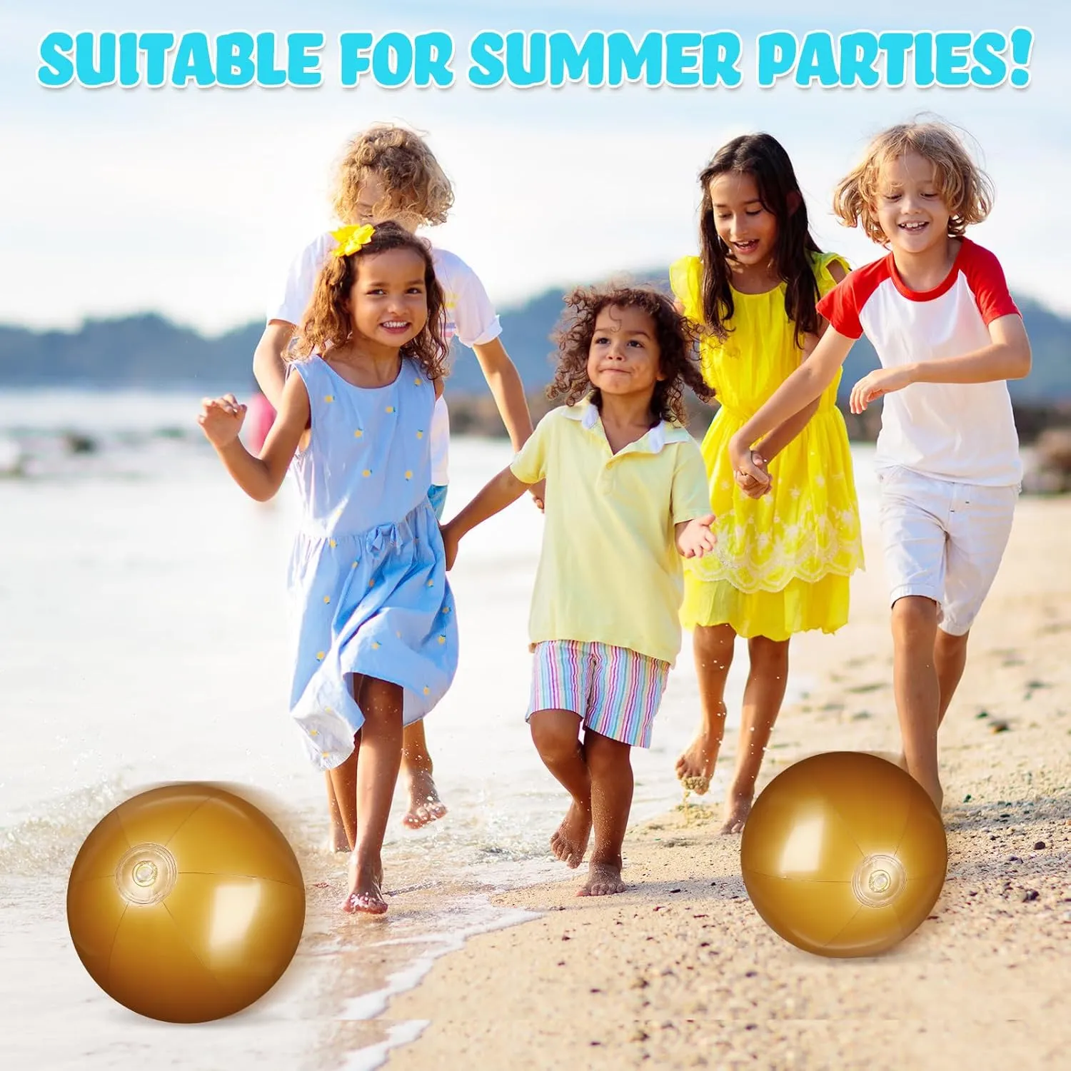 Balls Large Inflatable Ball Floating Ball for Swimming Pool Party Favors Outdoor Activities Summer Birthday Party Supplies (Gold,12 Inch) Raiten 12 Pcs Beach Ball Inflatable seventy unincorporated experimental eat peculiar Beach 