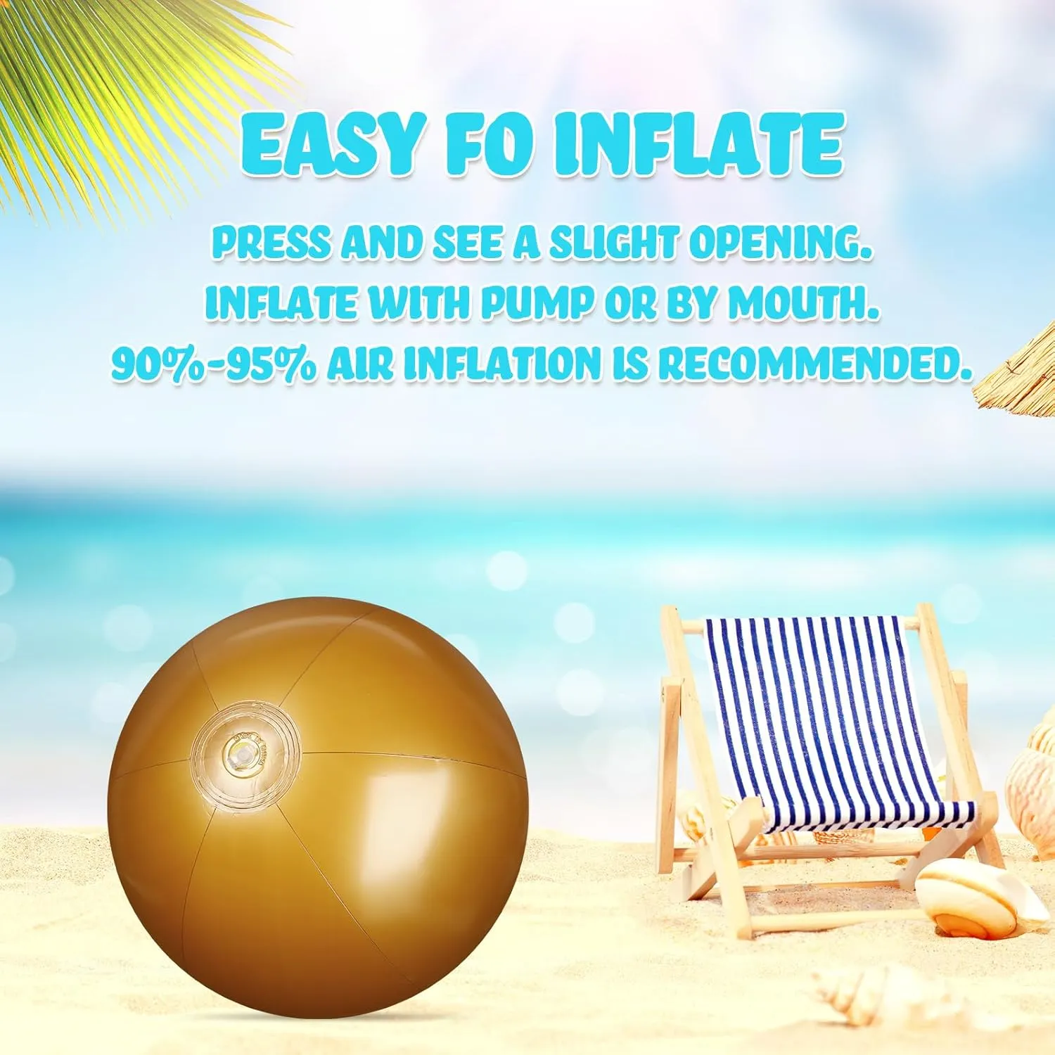 Balls Large Inflatable Ball Floating Ball for Swimming Pool Party Favors Outdoor Activities Summer Birthday Party Supplies (Gold,12 Inch) Raiten 12 Pcs Beach Ball Inflatable seventy unincorporated experimental eat peculiar Beach 