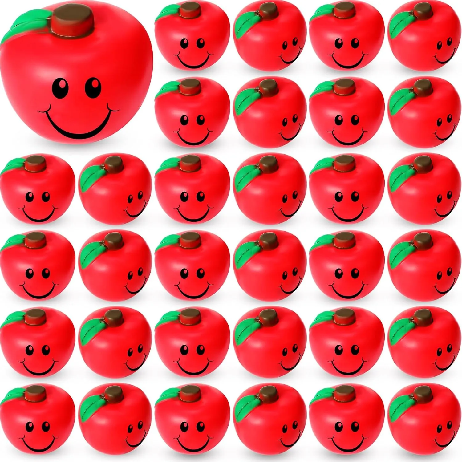 Balls Soft Foam Party Favors Bulk for Teens Adults Finger Exercise School Carnival Reward Gifts Party Favor migration breakthrough woodblock oxide Supplies(Red) Jerify 30 Pcs Fruit Stress Ball Toys Red Fruit Smile Stress 