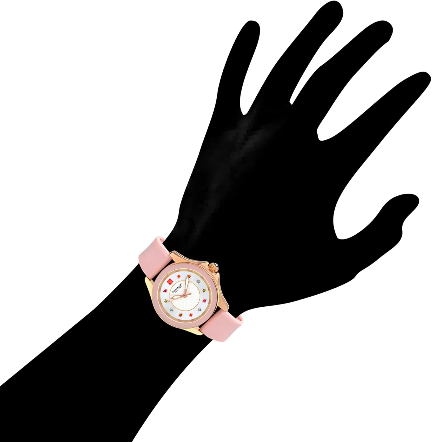 Band evident Women's Watch Arbon Collection Stainless Steel Silicone Interchangable 