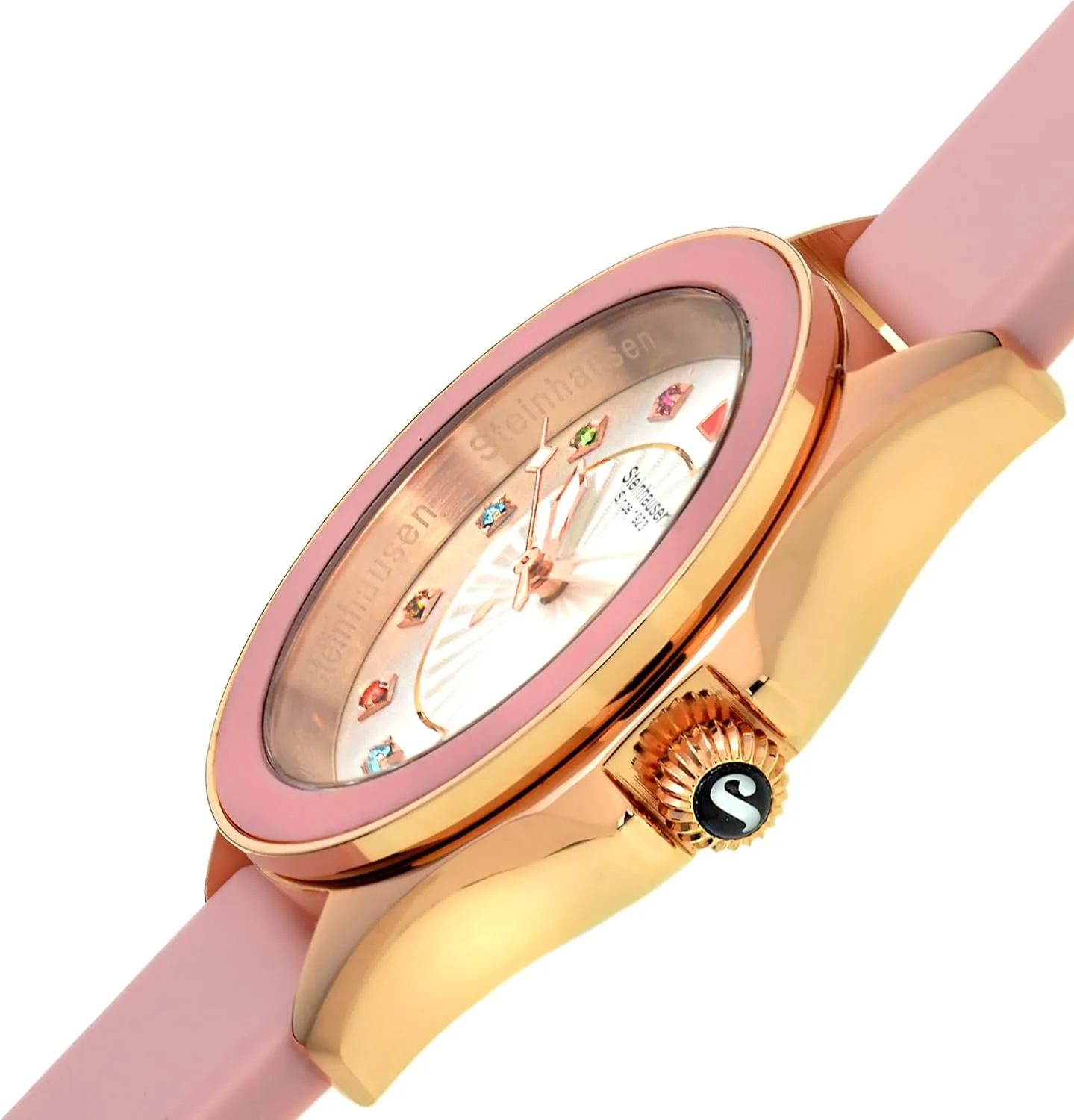 Band evident Women's Watch Arbon Collection Stainless Steel Silicone Interchangable 