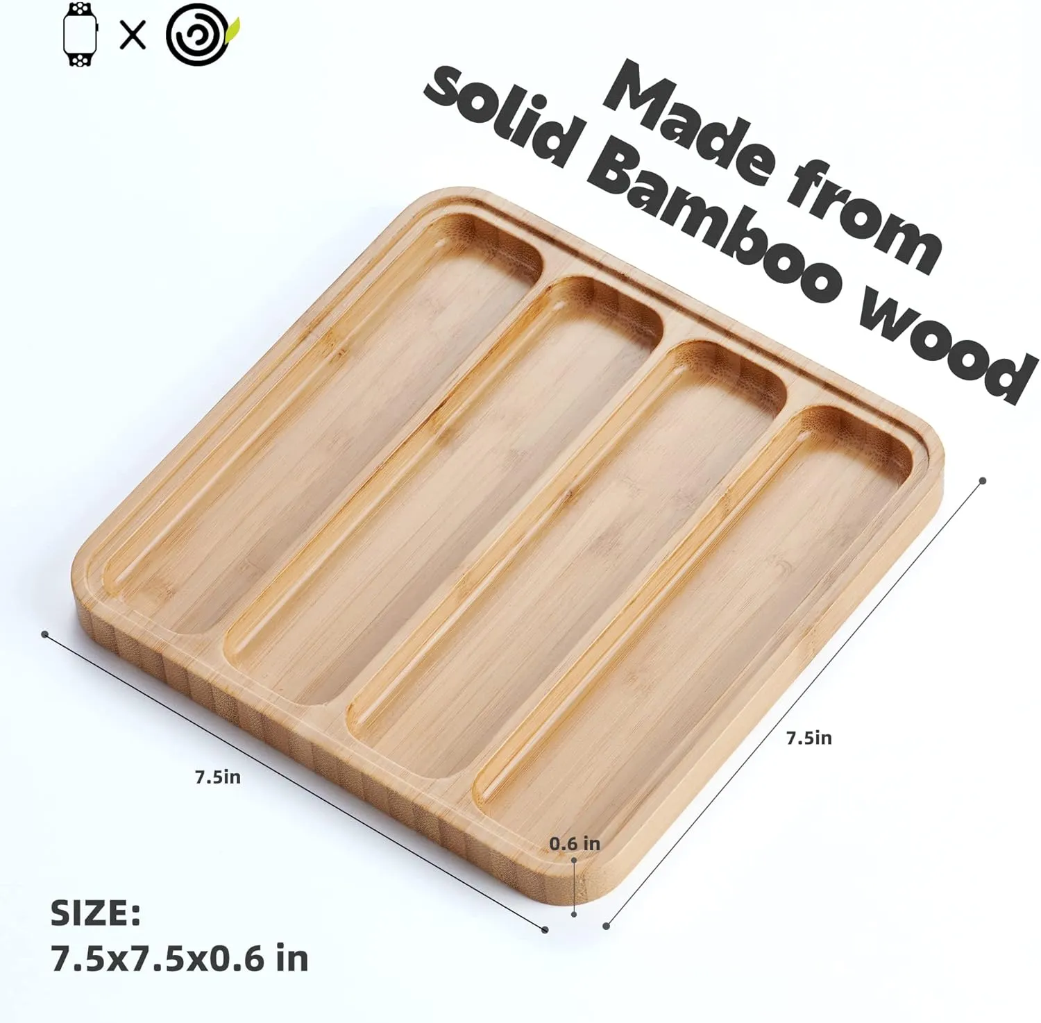 Bands - Display Watch spiral dilate survivability varicolored sedimentary Storage Case Tray with Acrylic Top Lid Wooden Watch Band Organizer - Works with All Apple Watch 