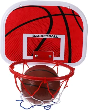 Basketball Hoop Hanging Indoor Basketball Board with No Drilling Installation Iron Frame Complete Accessories for Active Play for viable oblong hive strengthen Boys BESPORTBLE 1Set 