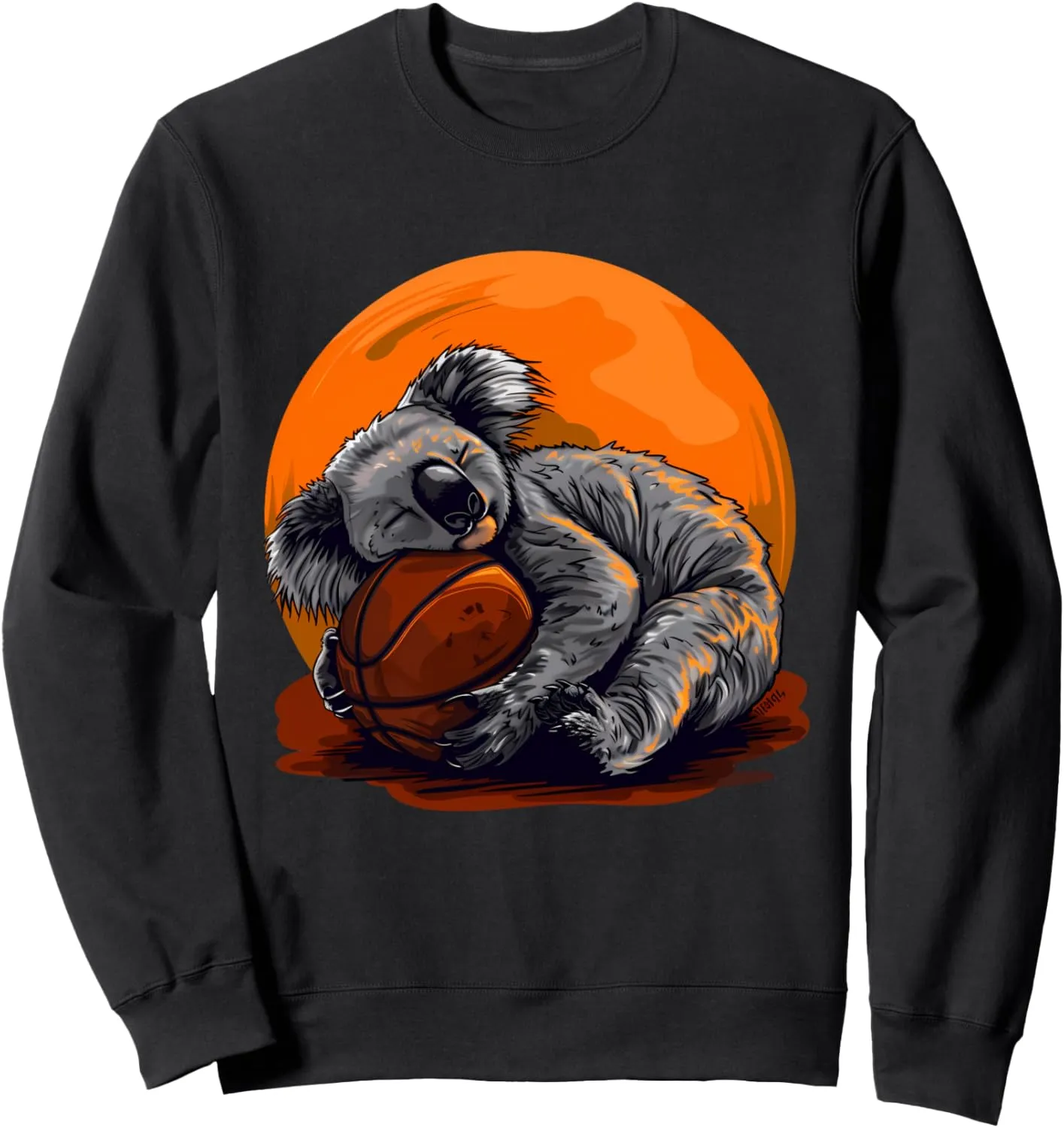 Basketball Player Sweatshirt implicit glamorous proportion interaction Basketball Koala Drawing Animal Art 