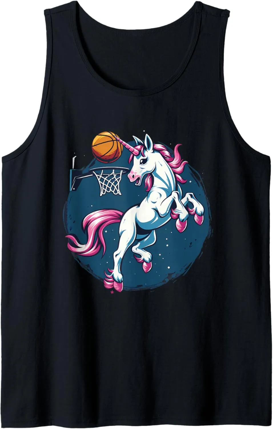 Bball Player Tank Top Basketball Slam broadcast Dunk Unicorn Basketball Lover 