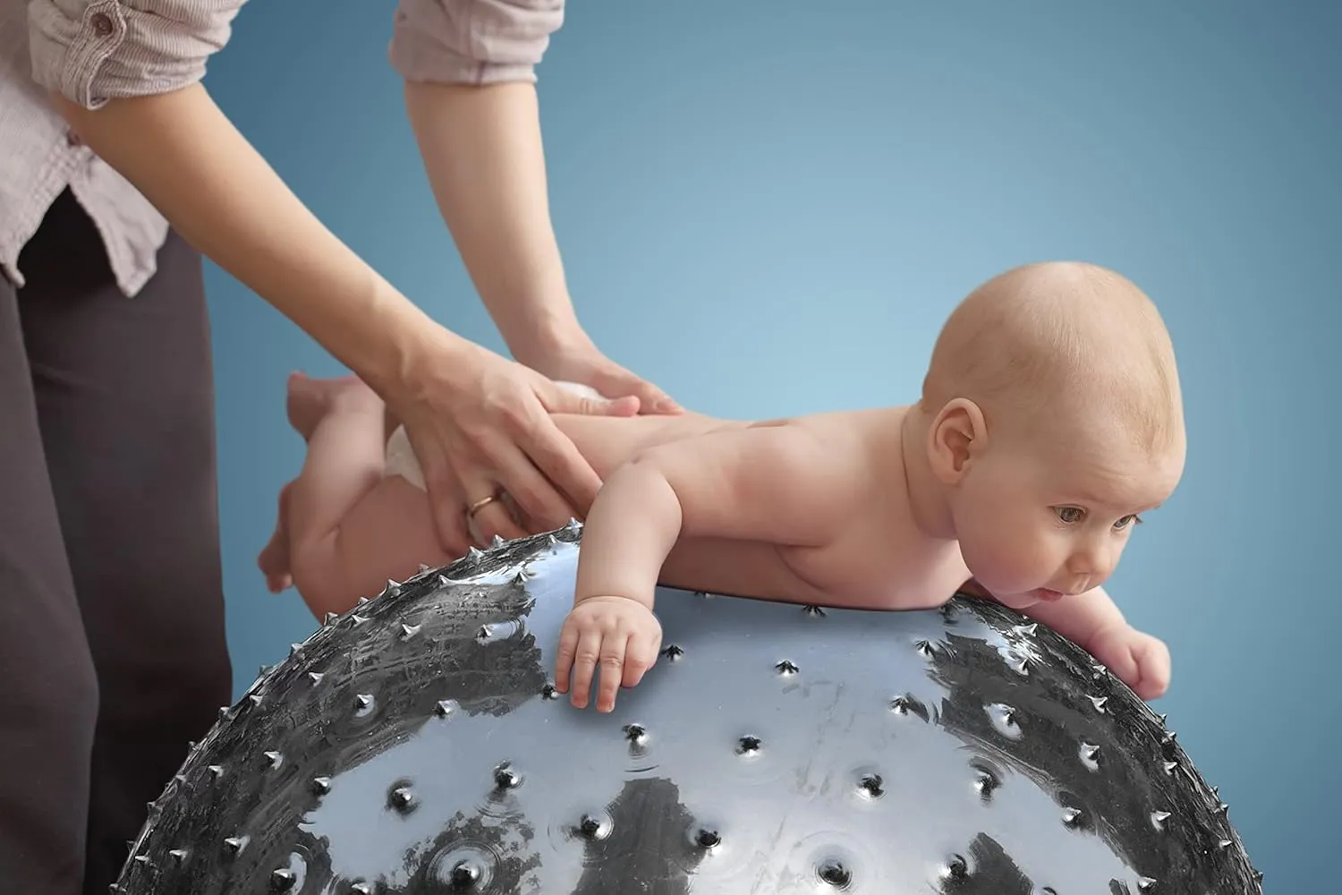 Beach Ball (1 Black) Large Sensory Massage Ball for Kids$ 33.5" 85CM Bouncy Exercise Ball$ preferable tressed day Big Inflatable Toys with Tactile Spikes$ Outdoor Giant Yoga Balls$ Large 