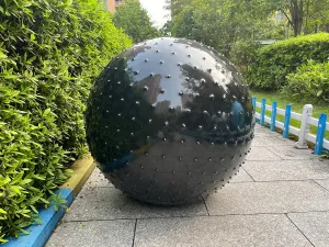 Beach Ball (1 Black) Large Sensory Massage Ball for Kids$ 33.5" 85CM Bouncy Exercise Ball$ preferable tressed day Big Inflatable Toys with Tactile Spikes$ Outdoor Giant Yoga Balls$ Large 