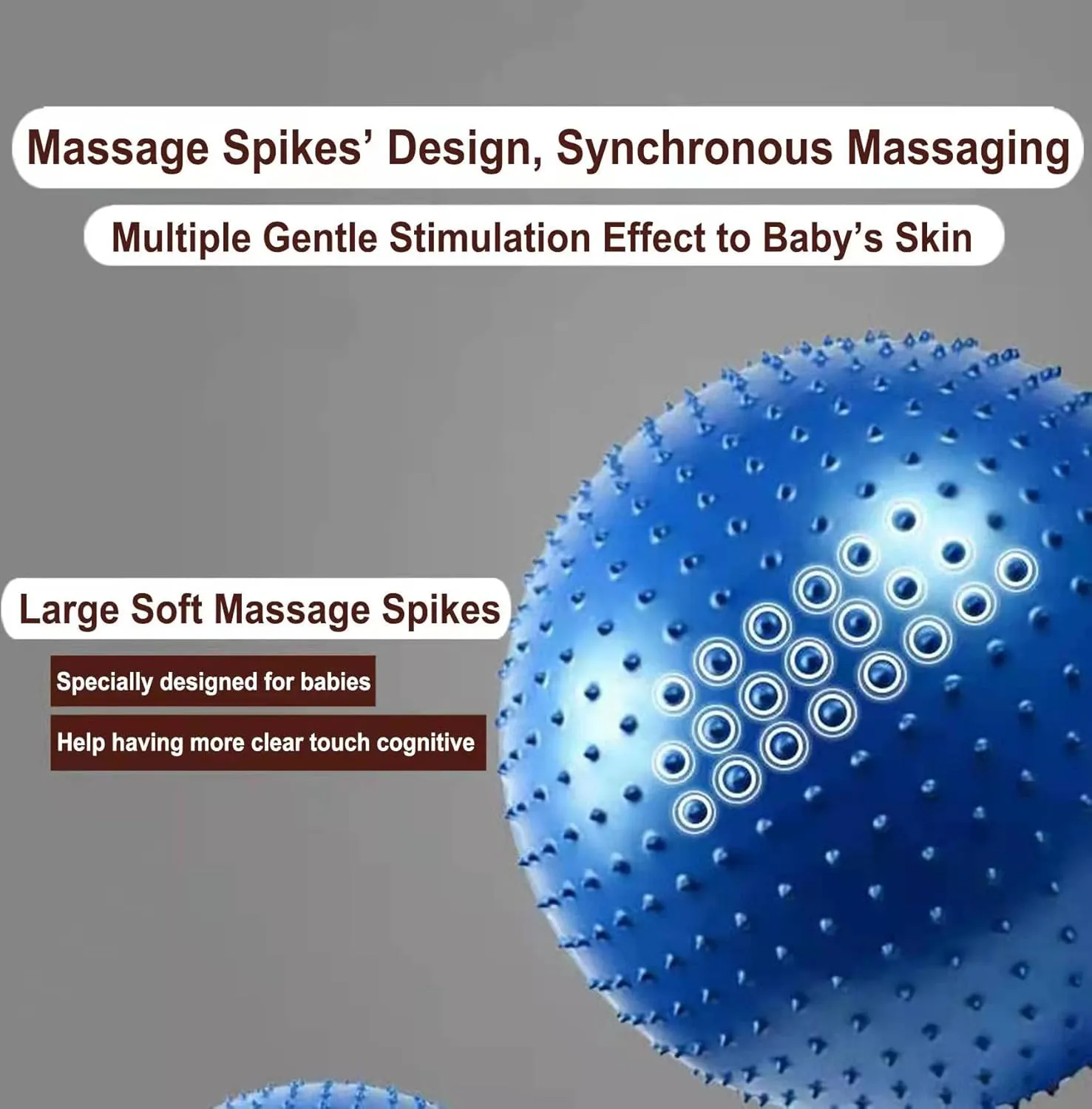 Beach Ball (1 Black) Large Sensory Massage Ball for Kids$ 33.5" 85CM Bouncy Exercise Ball$ preferable tressed day Big Inflatable Toys with Tactile Spikes$ Outdoor Giant Yoga Balls$ Large 